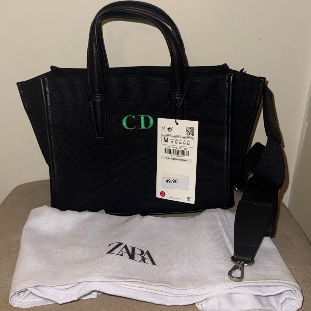 Zara Black Crossbody Bag